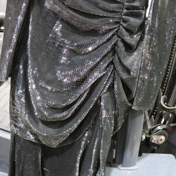 BOGO! Iconic 90s Shimmering Sparkle long Cocktail Dress Vintage size 9 / 10 - Picture 2 of 12